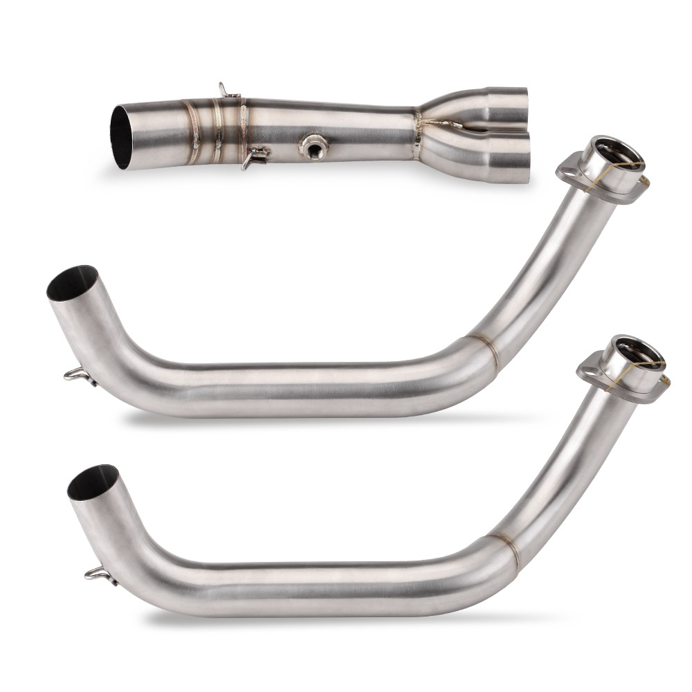 Motorcycle MT07 modified exhaust pipe stainless steel/swing front section special car 14-23 years non-destructive straight up