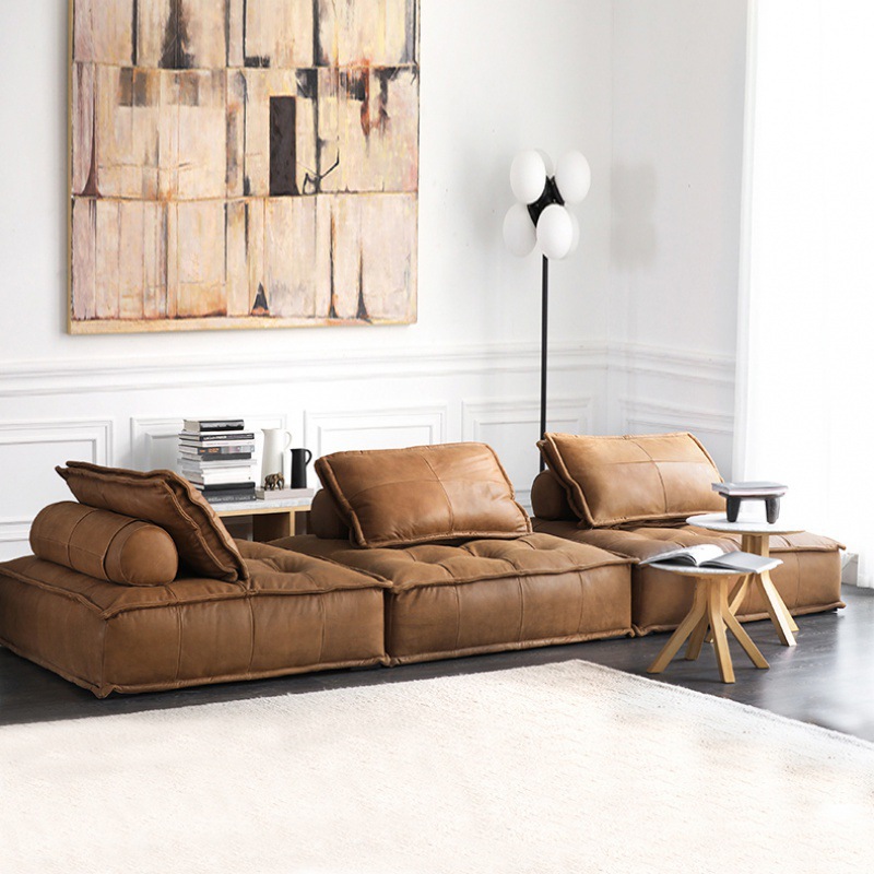 2022 paragraph Light extravagance modern designer modular Chunks Box sofa combination Simplicity a living room