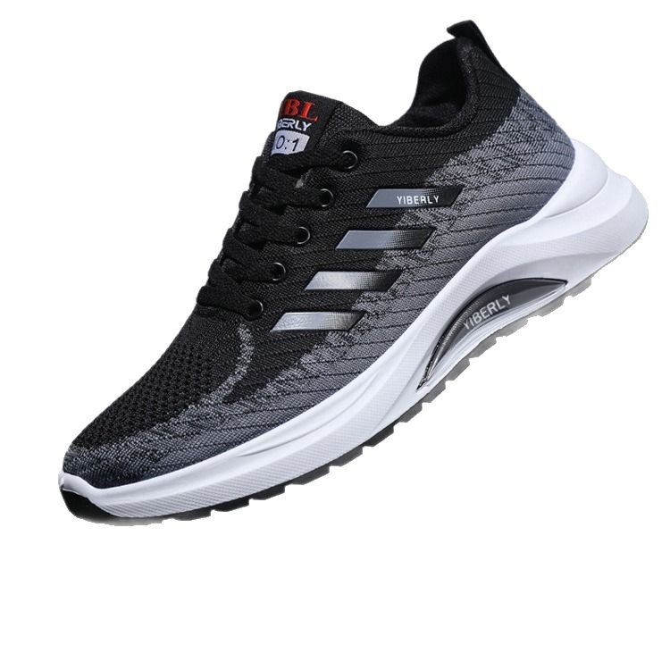 Zapatos de hombre 2025 primavera y verano nuevos zapatos de red casuales zapatos deportivos coreanos zapatos de senderismo de alto rebote zapatos de red zapatos de hombre transpirables