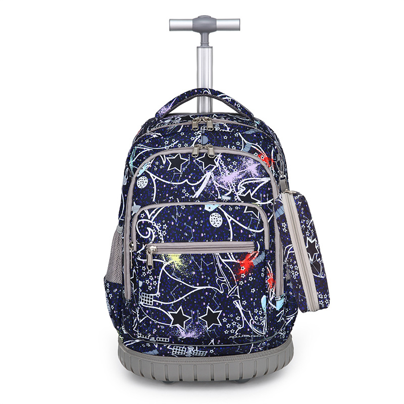 Ventas de fabricantes de estudiantes de primaria y secundaria 16 pulgadas actualización de seis ruedas mochila de viaje para niños 18 pulgadas