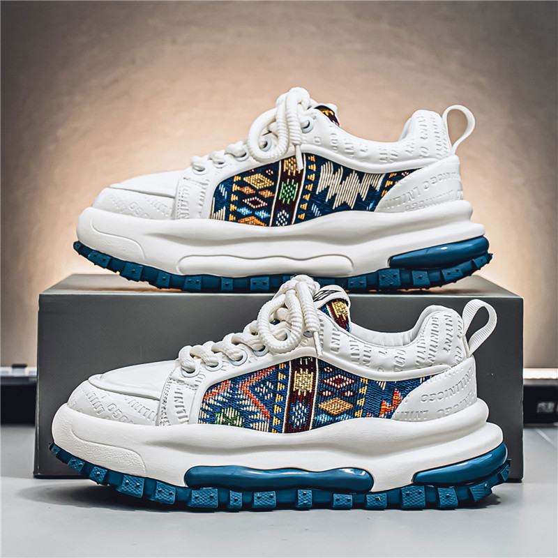 Zapatos de hombre 2025 nuevas cuatro temporadas de moda transpirable zapatos deportivos de moda casuales zapatos deportivos casuales para aumentar la altura de los estudiantes