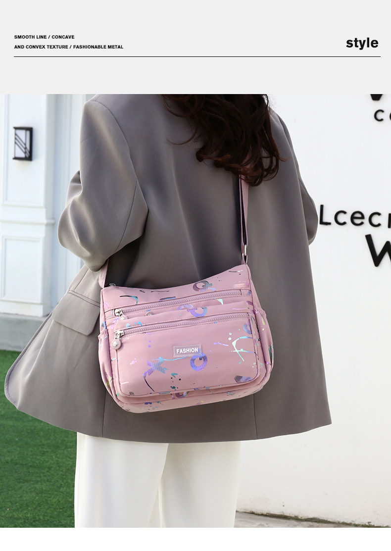 The 2024 new women's crossbody bag with a unique, high-end feel, large-capacity single-shoulder bag, and multi-functional mommy bag is trendy undefined