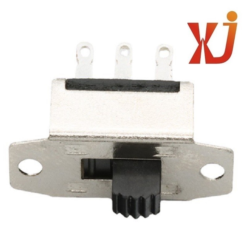 正拨2档滑动开关双极六脚 大电流2档滑动开关立式 两位拨码开关