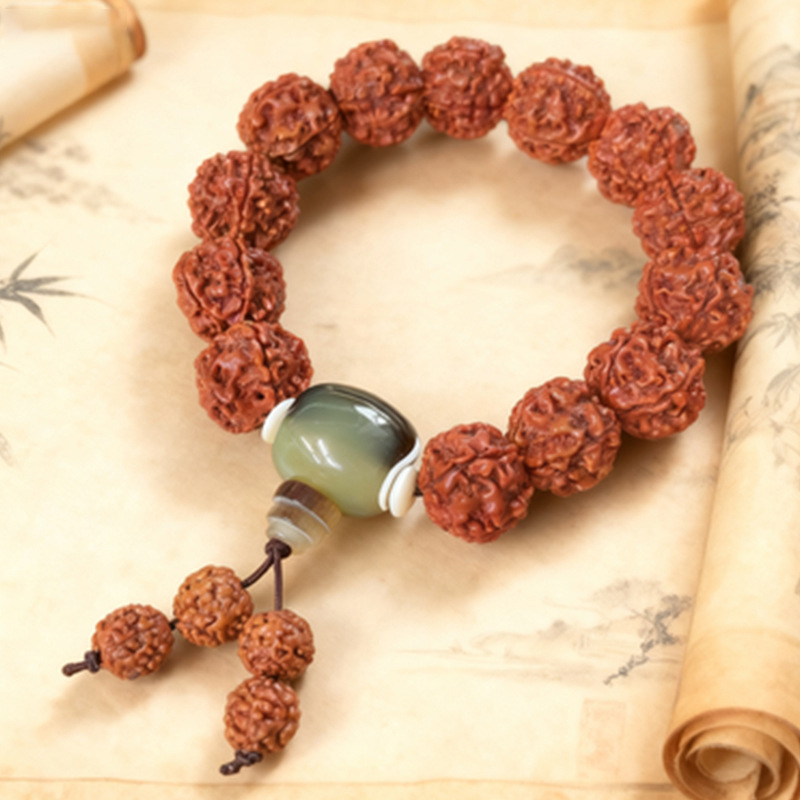 尼泊尔五瓣大金刚菩提子手串男女款潮流时尚文玩小礼品