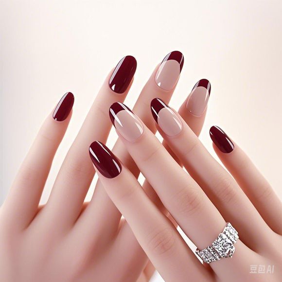 Popular Wearable French Style Ins Almond Red High-Looking Fake Nails Manicure Patches 30 Pieces Factory Wholesale