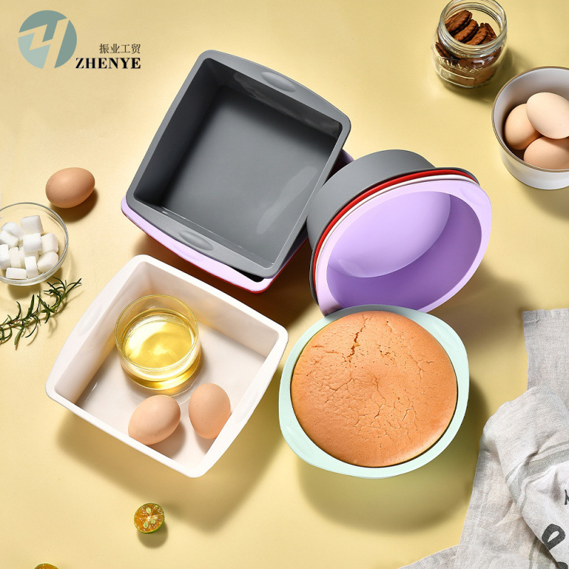 Food Grade Silicone Cake Mold Round Baking Oven Baking Pan Mold Toast Mold Bread Pastry Mold