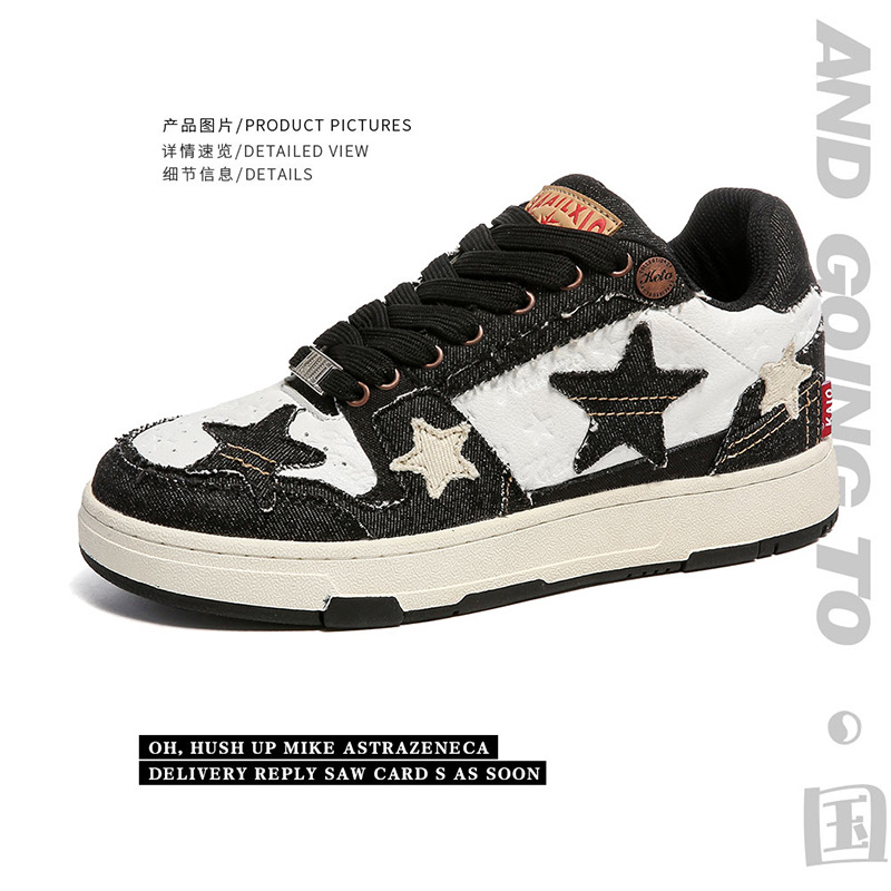 Zapatillas deportivas informales de marca auténtica para hombre, estilo Hong Kong, de caña baja, color rosa estrella, tendencia INS