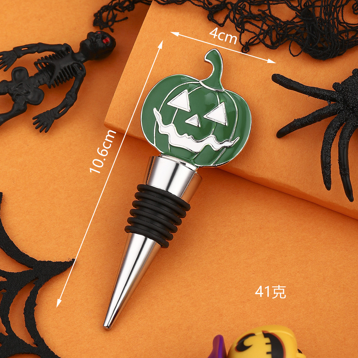 Tapón vino Halloween Estilo calabaza creativa Regalo vacaciones