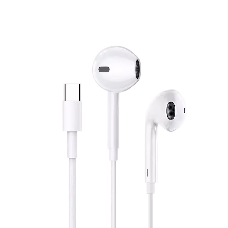 Apple 15 ワイヤー制御ヘッドフォンに適しています。プラグアンドプレイで音楽を聴くことや通話が可能で、フル機能の Type-C 有線ヘッドフォンをサポートしています。|undefined