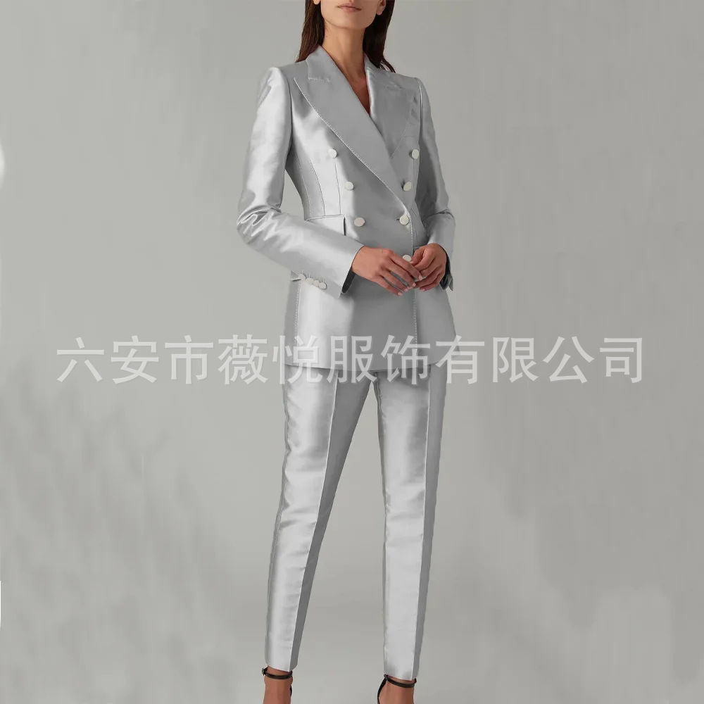 女士西服套装职场商务西装两件套纯色气质时尚休闲通勤女装高级感