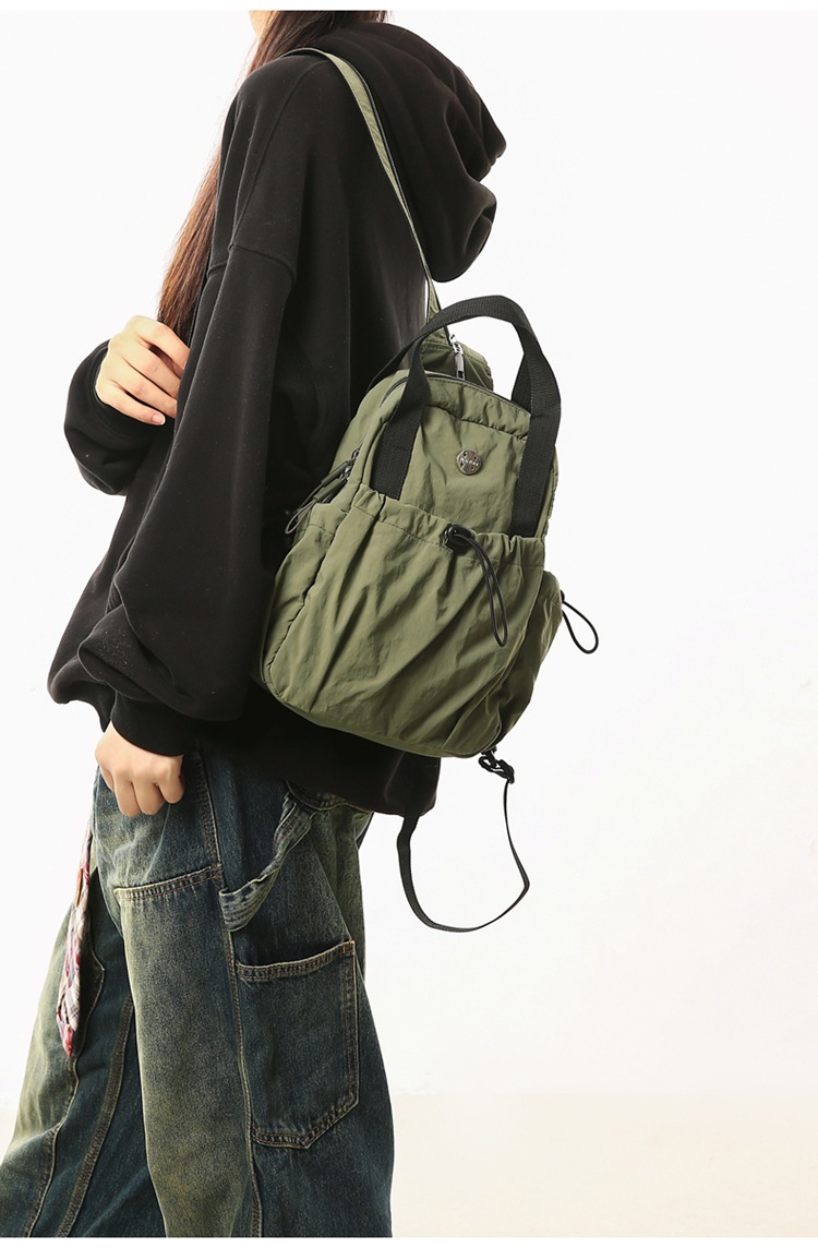 Backpack Men's And Women's 2025 Multifunctional Breast Bag Lightweight Nylon Cloth Bag Single Shoulder High Value Work Commuter Messenger Bag_voghion.com