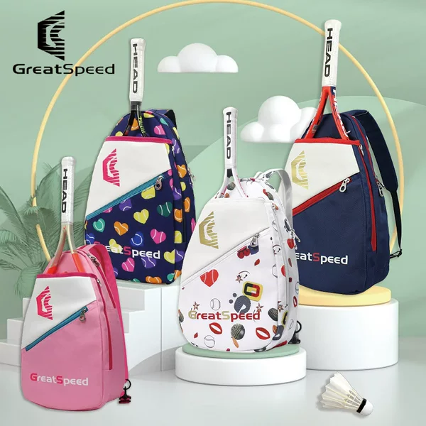 Greatspeed Tennis Bag, Badminton Bag, Korean-Style Backpack, School Bag, Youth Backpack for Boys and Girls, Children's Backpack