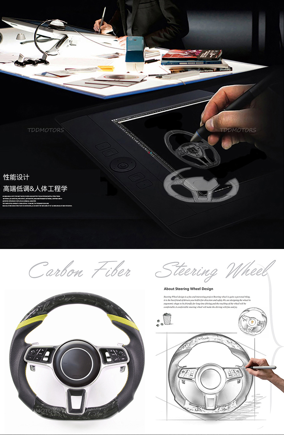 Suitable for Bmw E46 M3 Competitive Track Led Carbon Fiber Steering Wheel Mobile App Performance