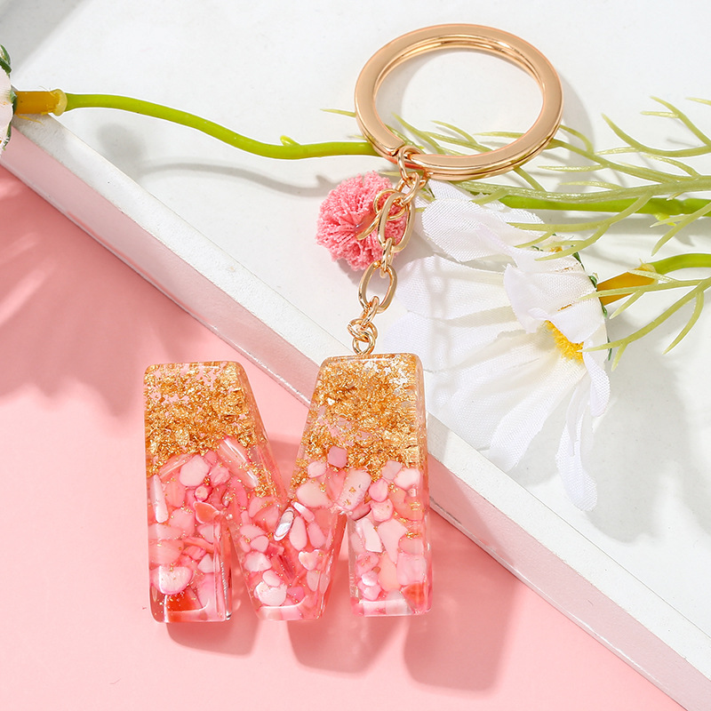 Cute Sweet Letter Alloy Resin Epoxy Plating Bag Pendant Keychain display picture 3