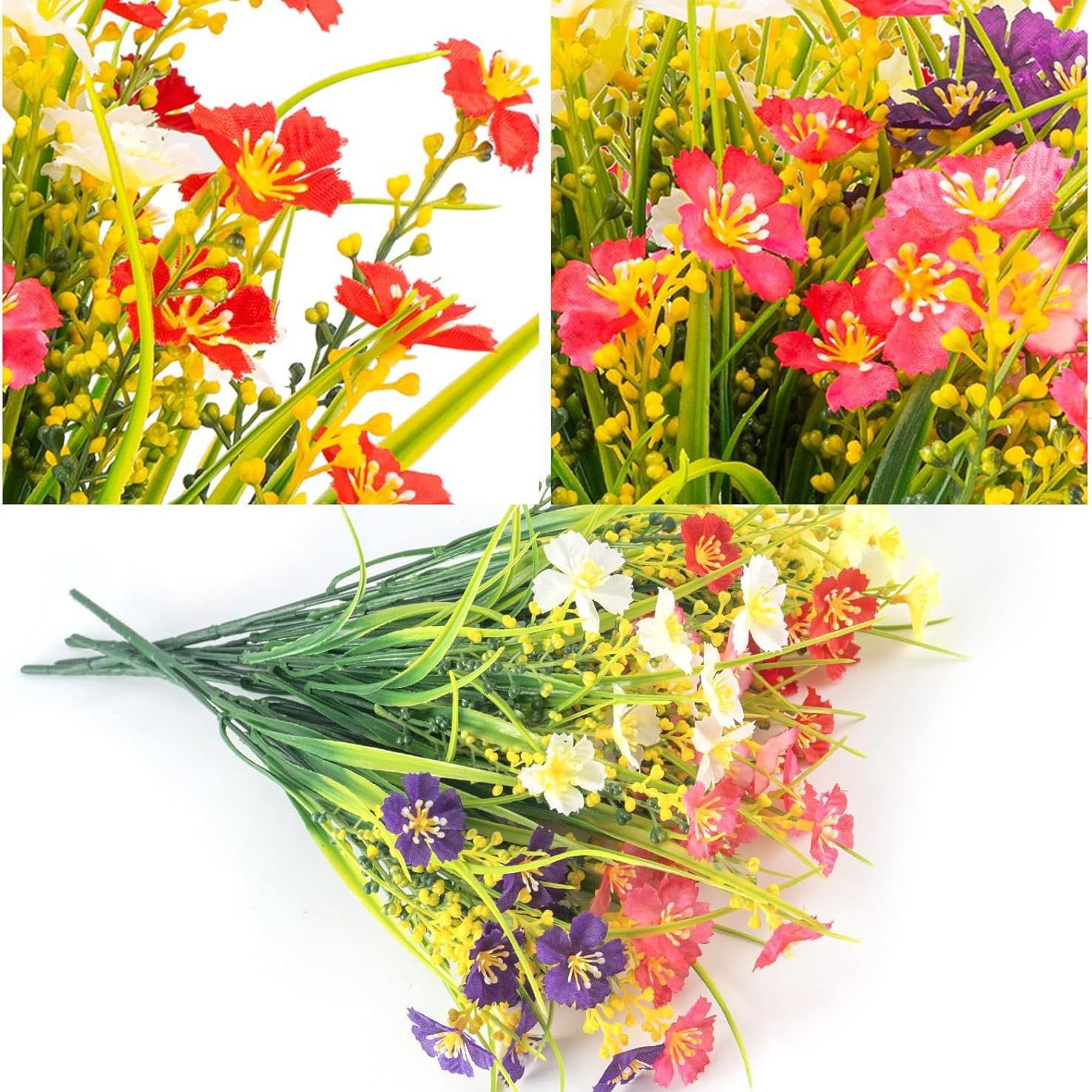 Transfronterizo amazónica imitación primavera hierba margarita hogar jardín decoración de fiesta flores artificiales al aire libre bailar orquídea caja de flores