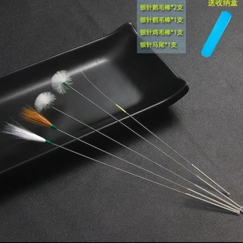 Herramientas de extracción de orejas, grúa, palo de pelo de pollo, palo de pelo de ganso, limpieza de orejas, extracción de orejas, plumas