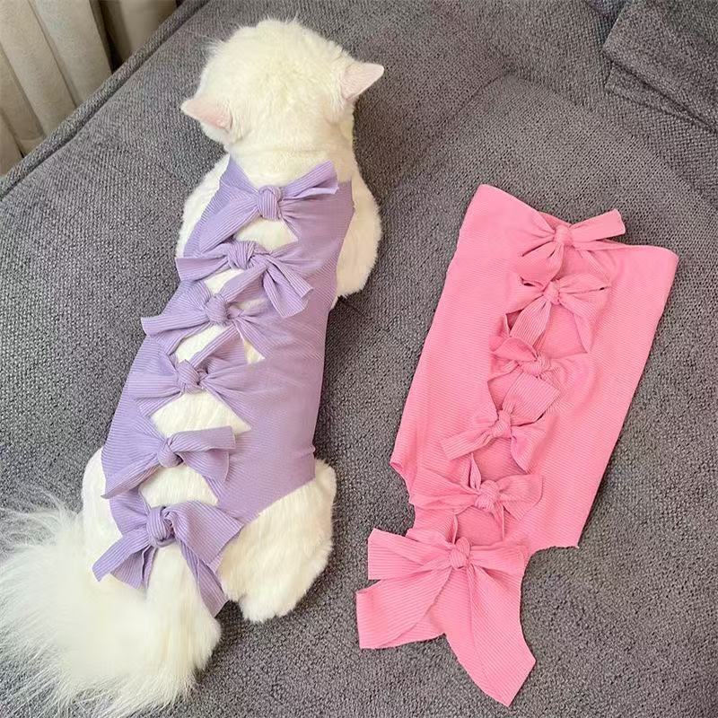 猫咪手术服宠物绝育服母猫断奶服防舔毛衣服宠物术后一次性用品|undefined