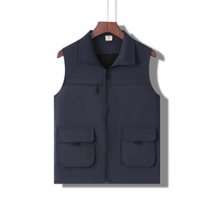 Work Vest Multi-Pocket Photographer Vest Custom Printed Logo Summer Fishing Outdoor Vest Vest Jacket