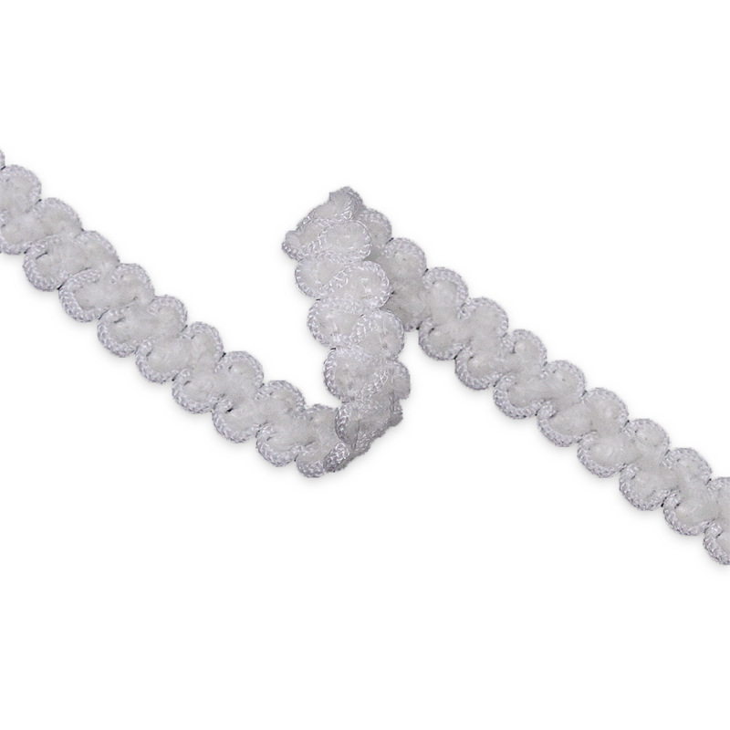 Pequeño encaje de borde de gancho fragante acrílico más encaje tejido de chenilla ropa de bricolaje puños accesorios de sombrero encaje