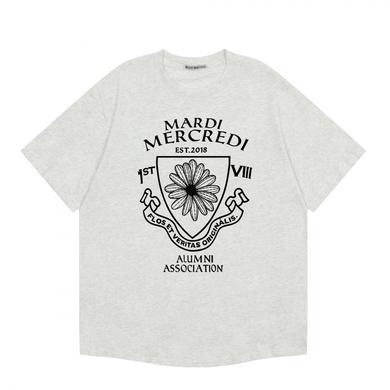 【カウンター品質】韓国マルディトレンドブランド半袖Tシャツリトルデイジードーマンプリントラウンドネックピュアコットンクロスボーダー|undefined