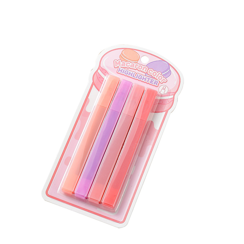 Nuevo resaltador de color estrella con tarjeta de succión, protector de ojos oblicuo, bolígrafo fluorescente para estudiantes, bolígrafo de mano de color, resaltador transfronterizo