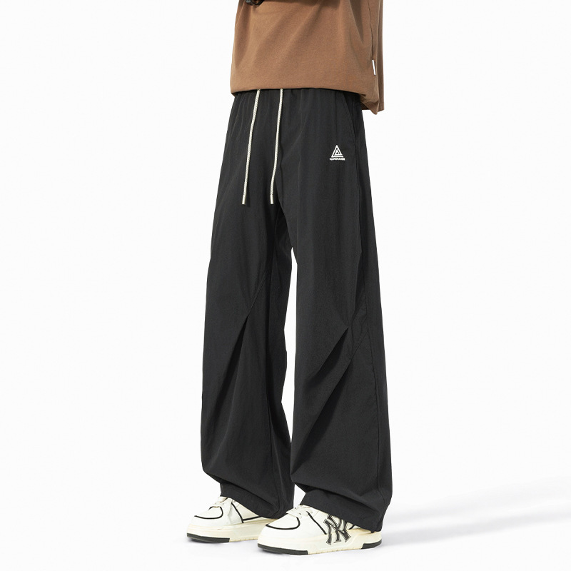 2026 Spring and Summer Ice Silk Quick-Dry Pants for Men and Women, Thin Straight-Leg Pants, Trendy Brand Loose Drape Wide-Leg Casual Long Pants 2026 Spring and Summer Ice Silk Quick-Dry Pants for Men and Women, Thin Straight-Leg Pants, Trendy Brand Loose Drape Wide-Leg Casual Long Pants