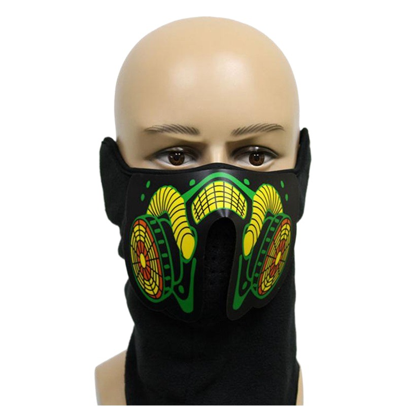 El luminoso máscara luminosa luz fría máscara LED luminosa máscara luminosa regalo control de voz música máscara