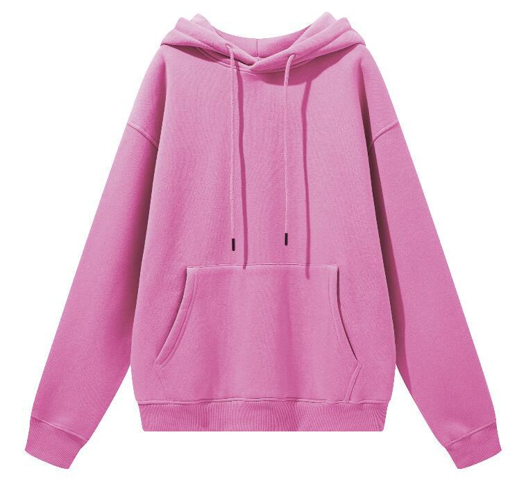 Men's Hooded Sweatshirt Heavyweight Solid Colour Urban Style_voghion.com