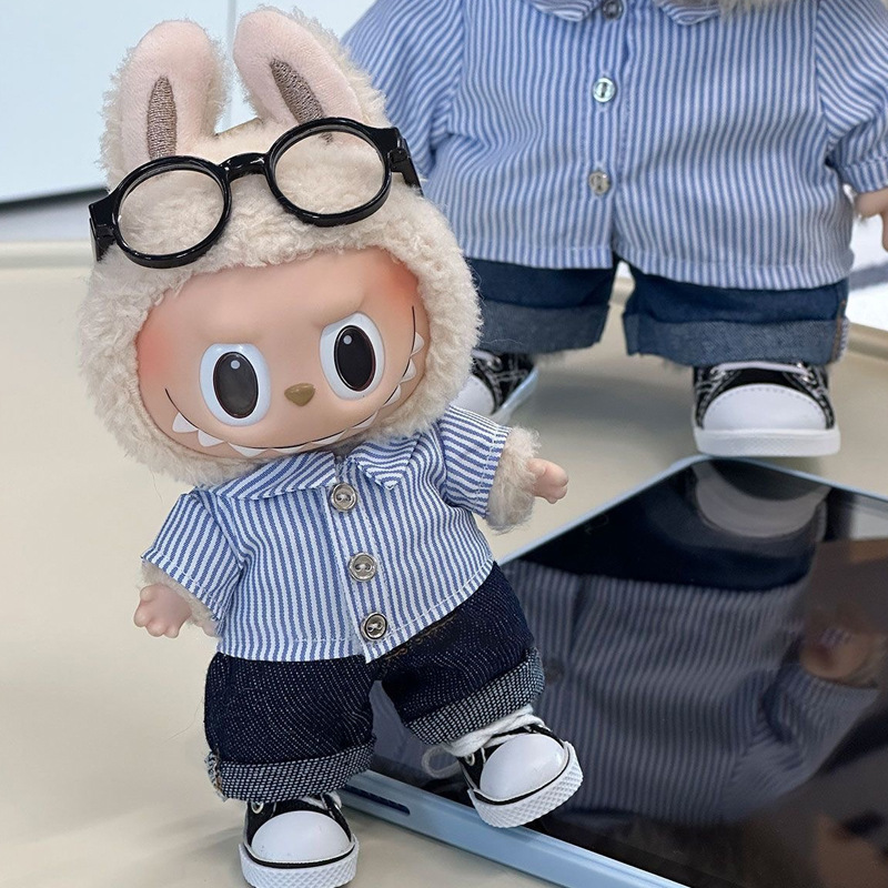 Labubu Summer Outfit Macaron Doll Clothes First, Second, Third Generation Labubu Plush Doll Replacement Clothes