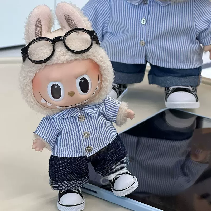 小夏日拉布布娃衣labubu马卡龙娃衣一二三代拉布布挂件公仔替换衣