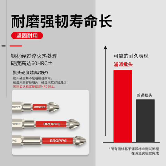 BROPPE Pupai impact-resistant cross head strong magnetic high torque electric drill electric screwdriver extended suit