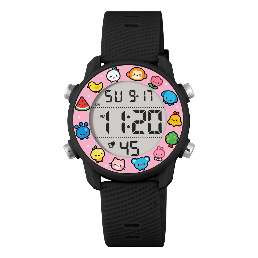 Reloj de tendencia para niños y niñas estudiantes alarma de luz nocturna multifuncional cronógrafo deportivo juvenil reloj electrónico al por mayor