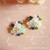 Accessory, resin flower-shaped, Chinese hairpin with accessories, flowered, handmade, 23.5mm