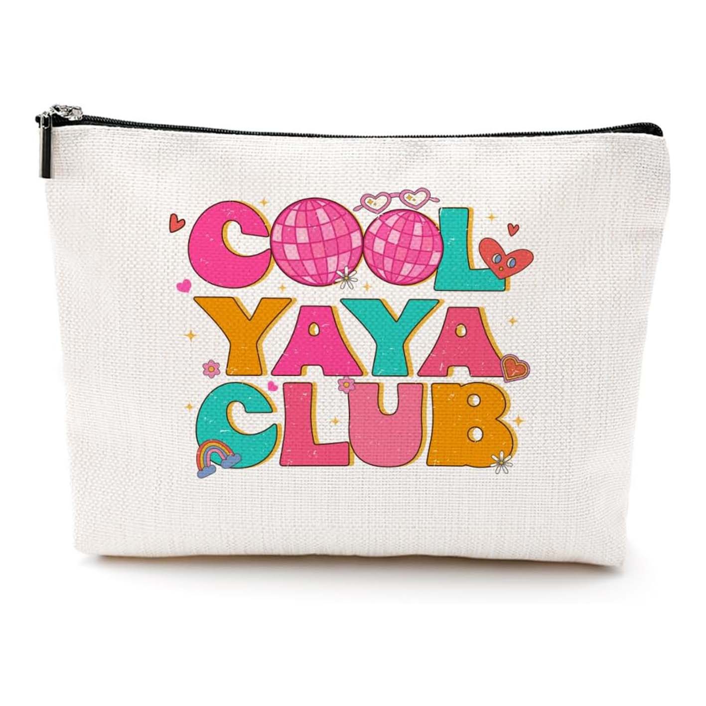 Bolsa de maquillaje de damas transfronteriza de Amazon NANA bolsas de maquillaje de patrón creativo bolsas de almacenamiento de lino bolsa de cremallera impermeable