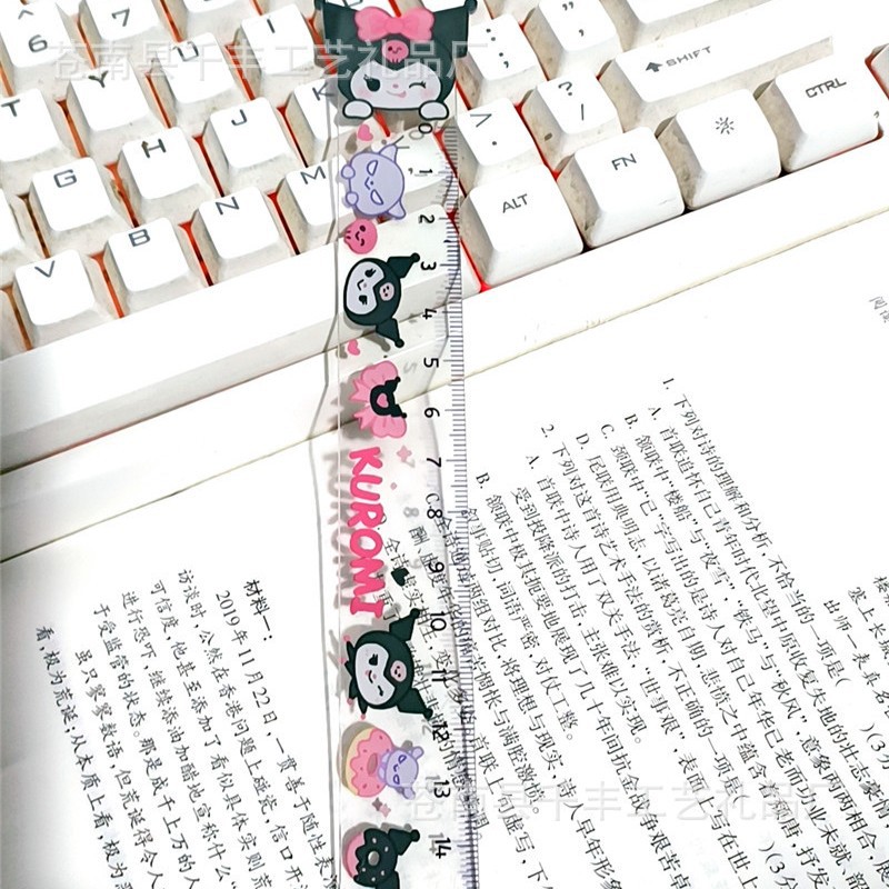Bonito y creativo Sanrio dibujos animados acrílico Mayday regla transparente estudiante de escuela primaria juego de regla de papelería especial