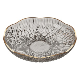 Light Luxury Plastic Phnom Penh Flower Fruit Plate High Beauty Value Household Living Room Spitting Bone Plate Coffee Table Snack Candy Plate