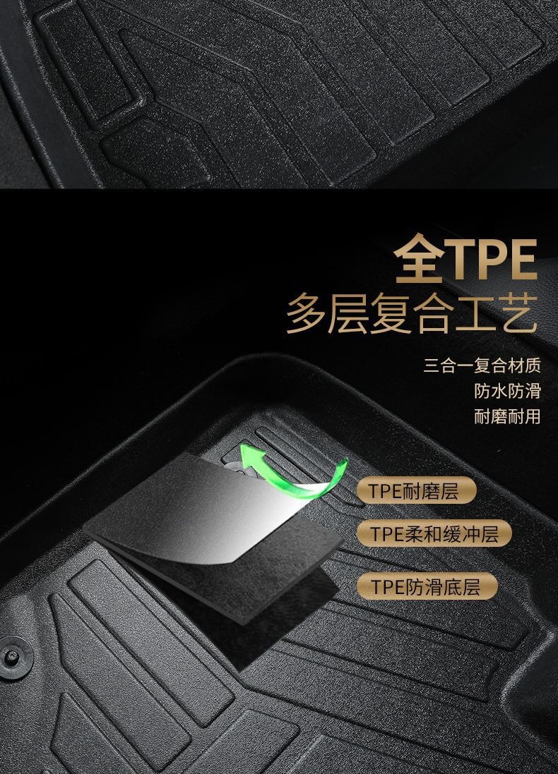 Wholesale Tpe Car Floor Mats, Special Car-Specific Wire Loop Floor Mats, Non-Slip and Wear-Resistant Car Foot Mats