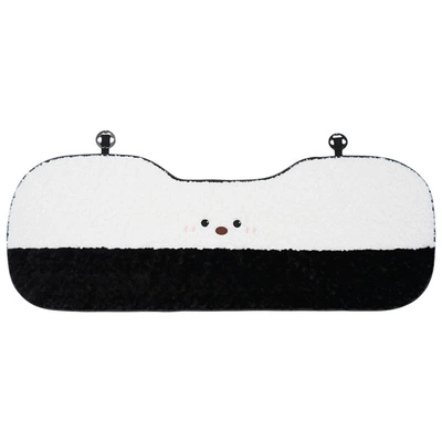 Waist support, Interior Accessories - rabbit-fur-flower-puppy-cushion-white-rear-row