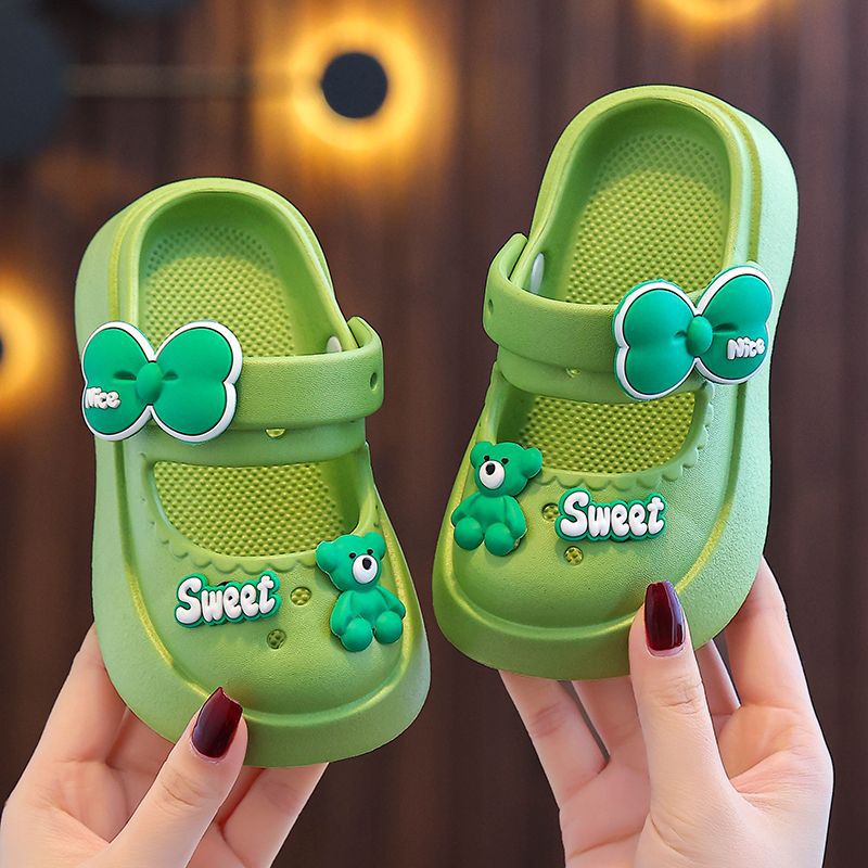 Zapatos de princesa EVA zapatillas nuevas zapatillas de oso para bebés antideslizantes bohémias para niñas