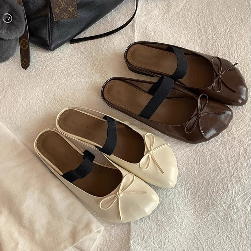 Nuevo estilo de primavera irregular cabeza de mango arco francés una correa universal perezoso medio arrastrador