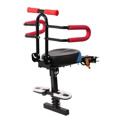Electric Scooter Battery Bike: Child seat shed - blue-guardrail-foot-pedal-other