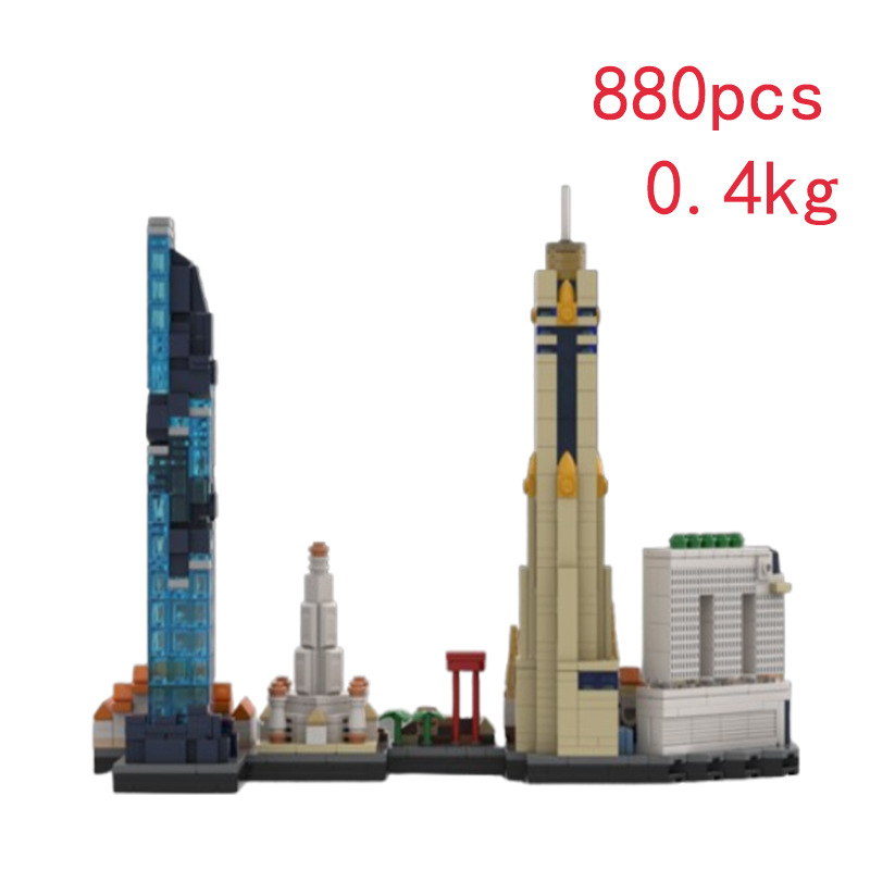 Building Block Cityscape Construction Set For Kids And Adults_voghion.com