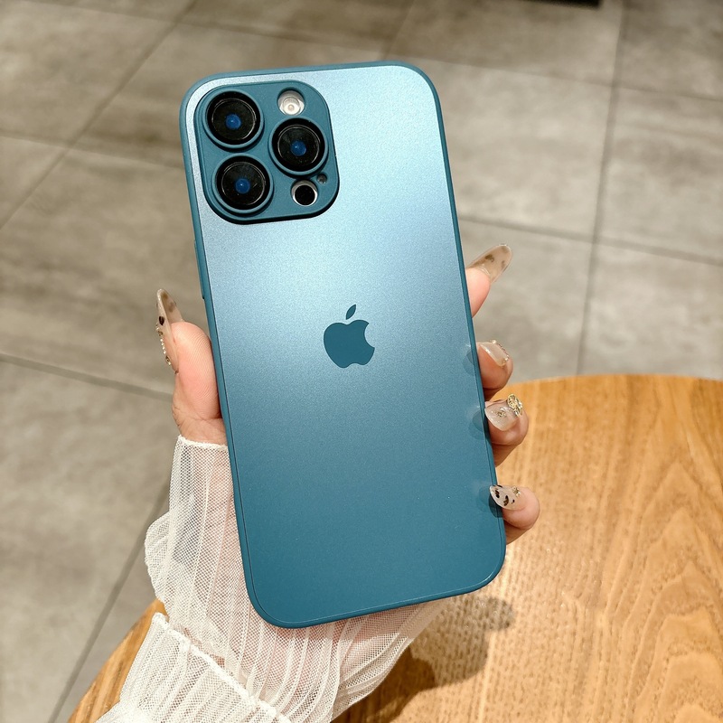 AG轻砂自带镜头膜适用iPhone16手机壳15纯色14情侣13新款12外壳11|undefined