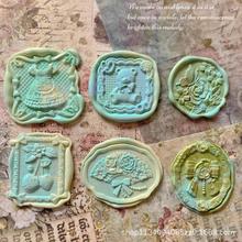 源头厂家茶话会系列火漆印章磨砂浮雕复古火漆印章厂家批发