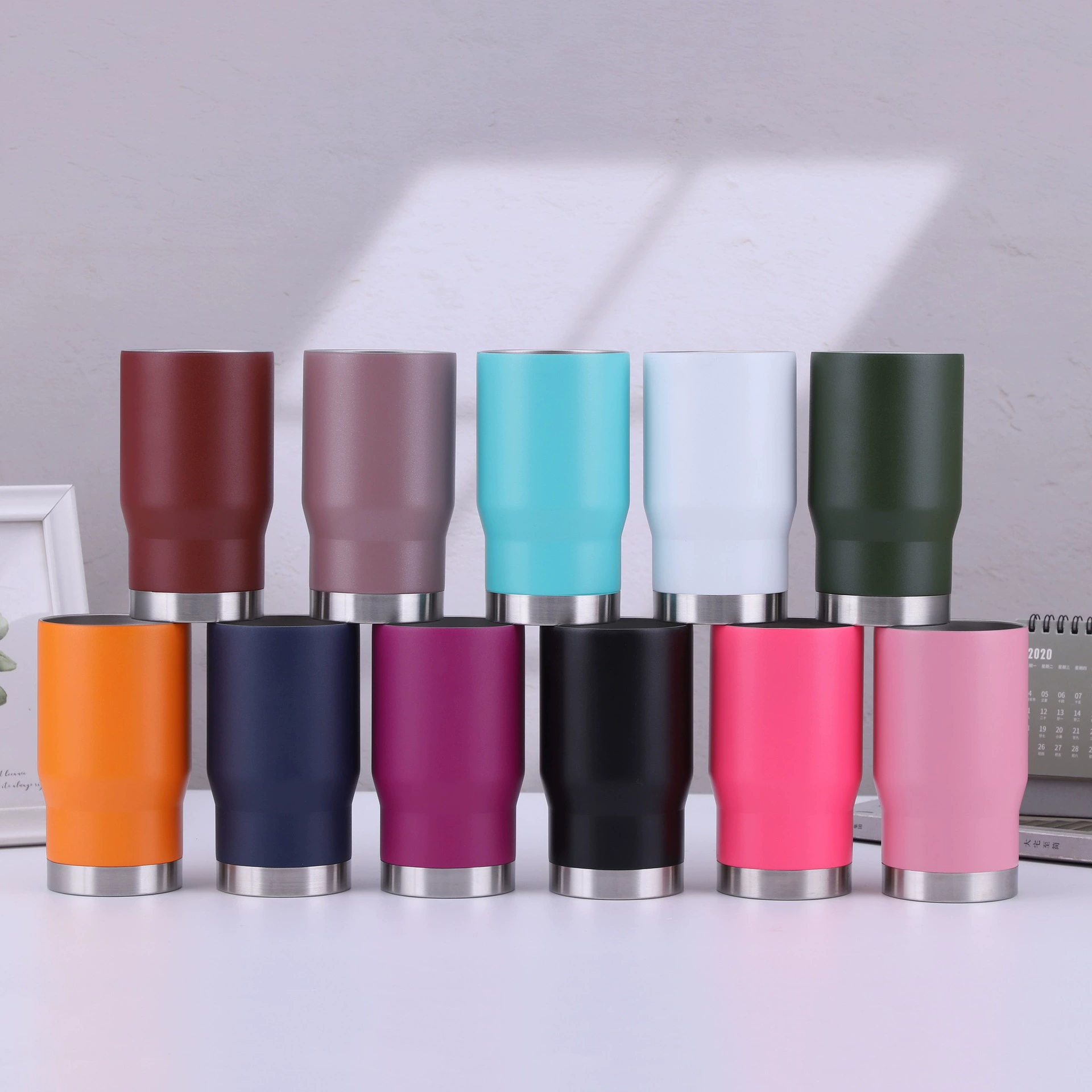 Пользовательская модель 14oz нержавеющая сталь холодная емкость двойной слой вакуумный охлажденный кола банка многофункциональная пивная холодная чашка оптом