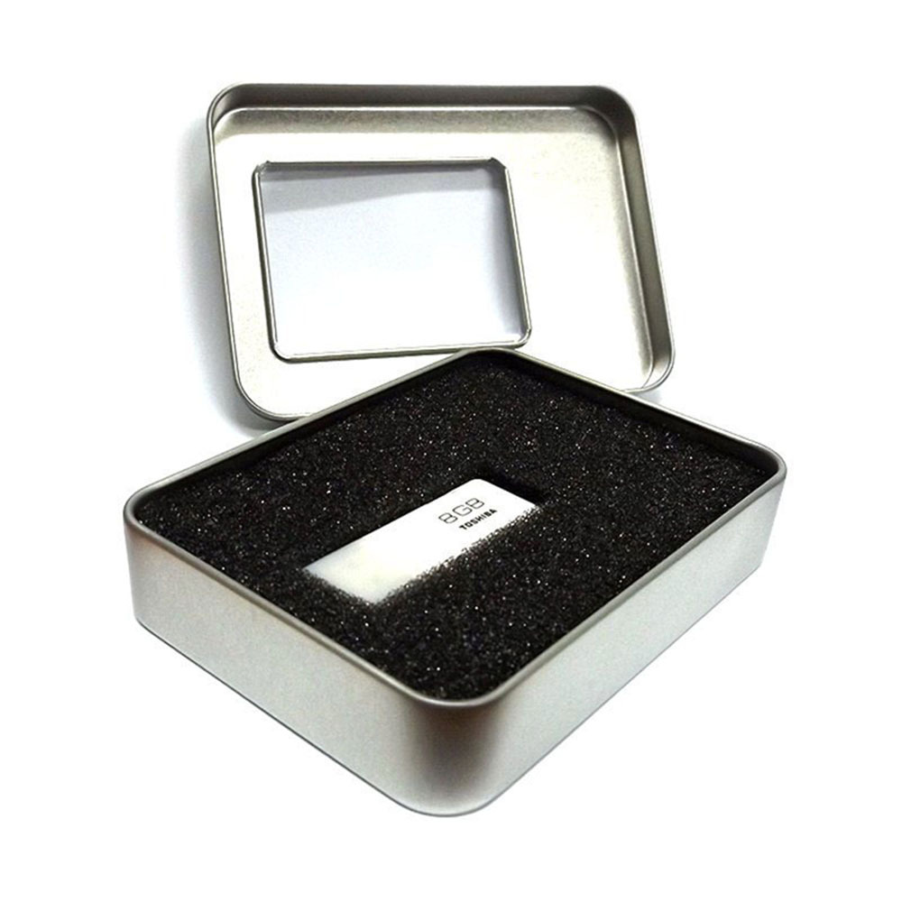 U盘开窗大铁盒 包装盒 大铁盒 金属盒 开窗口铁盒 115*85*22MM