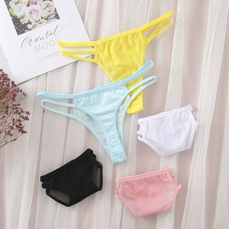 Señoras ropa interior cabeza japonés algodón entrepierna niñas sexy gasa transpirable sin costuras cintura baja de las mujeres atractivas fondos femeninos