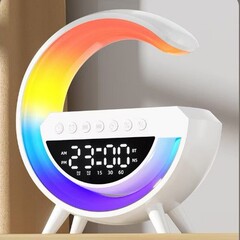 mini3401蓝牙音箱手机充电器无线充氛围灯小夜灯多功能桌面台灯