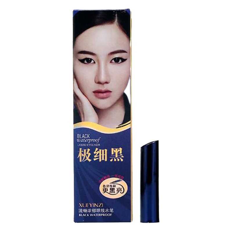 Snow Sakura Quick-Dry Eyeliner Pen Black Waterproof Smudge-Proof Liquid Eyeliner Pen Domestic Makeup Cosmetics