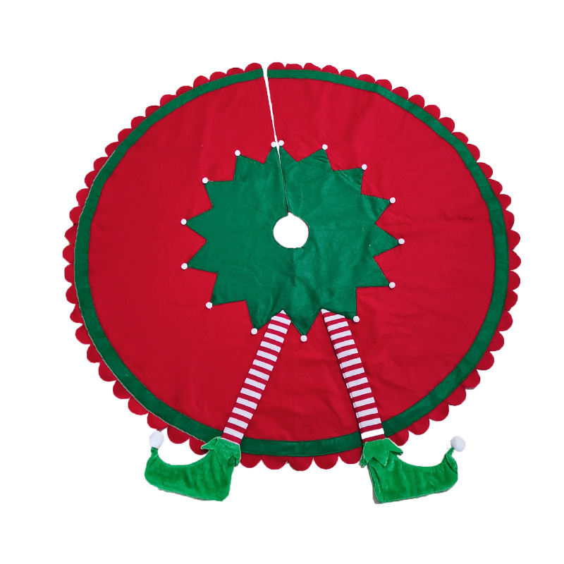 Cross-border nueva Navidad elfo pie árbol falda coche elfo pie Decoraciones de Navidad adornos de decoración de coches de Navidad